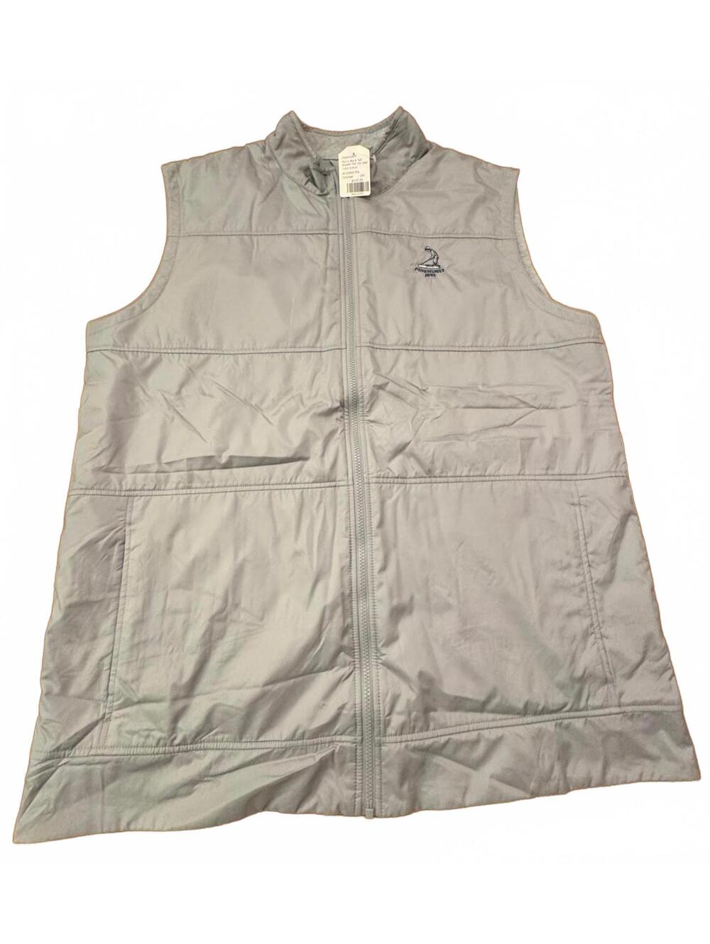 Pinehurst 1895 Gray Sleeveless Golf Vest Cutter & Buck XXL 12-111